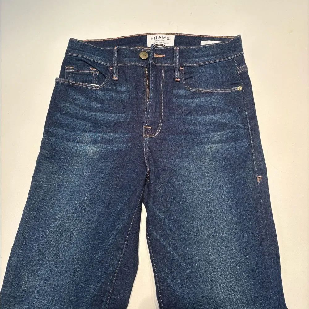 Frame Denim Le Crop Bell Dark Wash, 27 - Picture 6 of 7